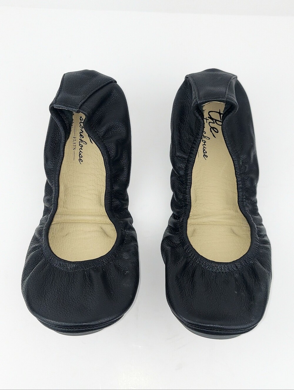 The Storehouse Flats Black Leather Classic Foldable Flats 9